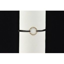 Bracelet cercle marcassite facettée et argent 925