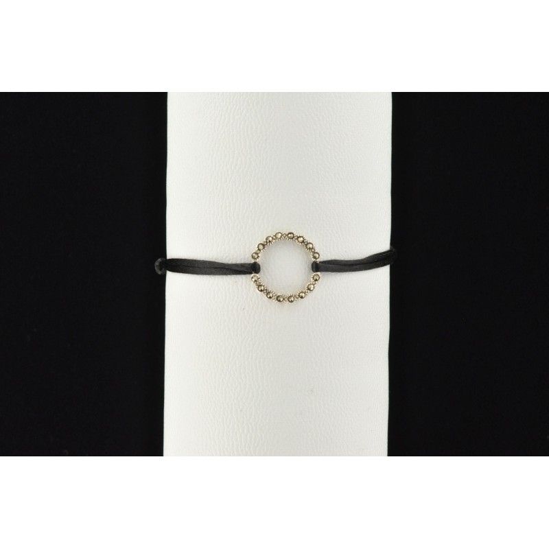 Bracelet cercle marcassite facettée et argent 925