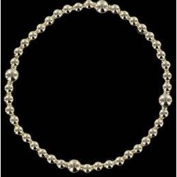 Bracelet perles d'argent