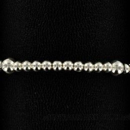 Bracelet perles d'argent