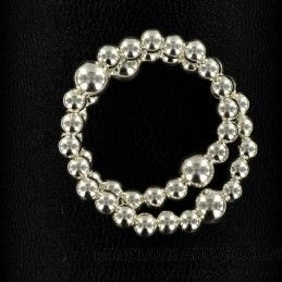 Bracelet perles d'argent