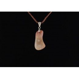 Pendentif en calcédoine et argent