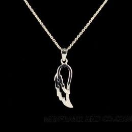 Pendentif argent aile d'ange.