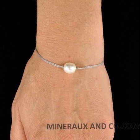 Bracelet Perles D'Eau Douce Naturelles - Laiton Doré à L'Or Fin - Fait Main - Neuf Avec Étiquettes - ROSEMIMOSA