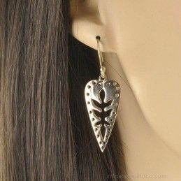 Boucles d'oreilles africa argent 925.