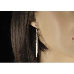 Boucles d'oreilles légères et tiges argent