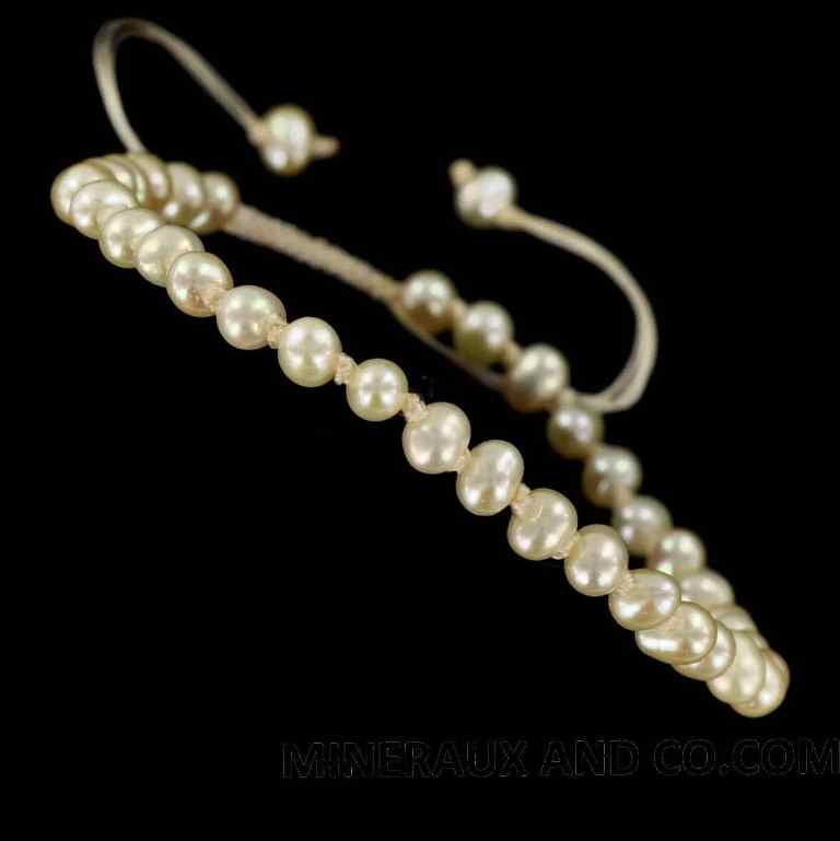 Bracelet En Perles De Culture Et Vermeil - Perles D'eau Douce Blanches - Neuf Sans Emballage