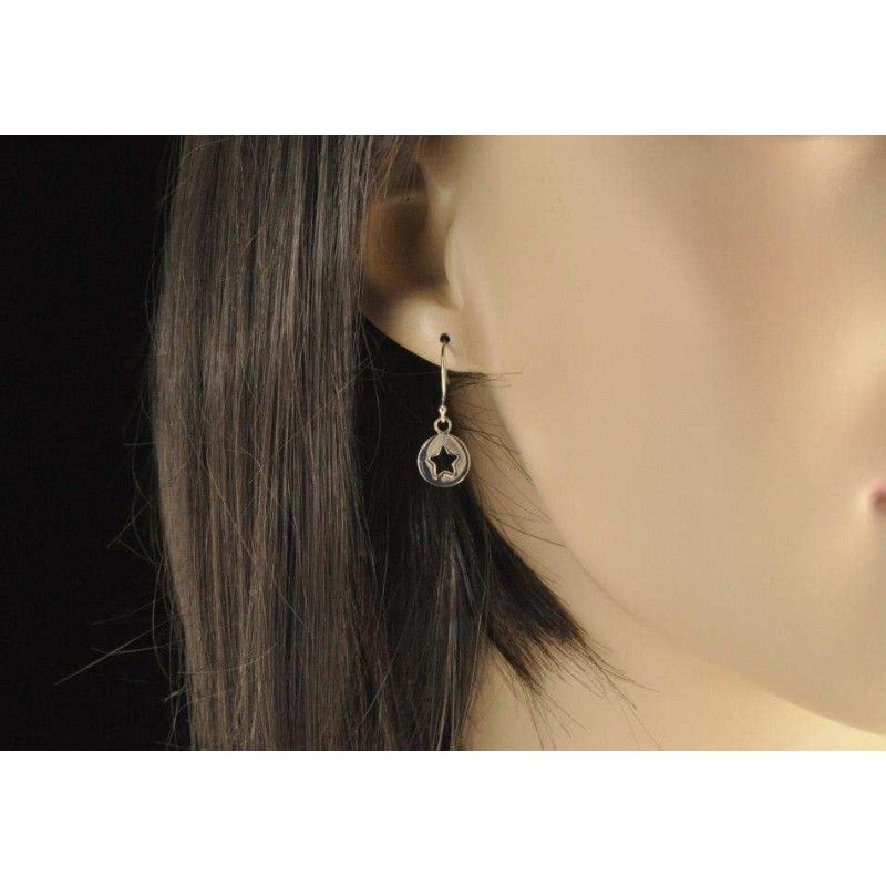 Cintres poids d'oreilles avec cristal Boucles d'oreilles quartz de