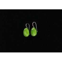 Boucles d'oreilles jade colorés