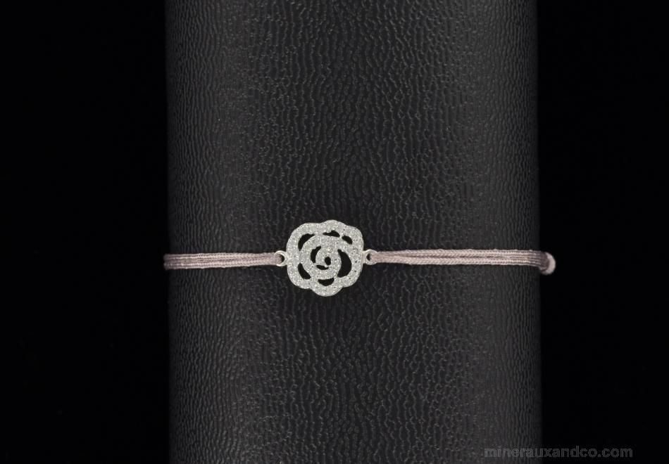 Bracelet En Argent 925 Rhodié Avec Zirconium Solitaire Rond 6mm – Neuf Avec étiquettes – Serti Clou – Pour Femme Ou Homme