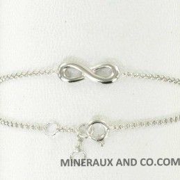 Bracelet infini argent.