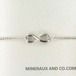 Bracelet infini argent.