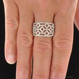 Bague losange zircon