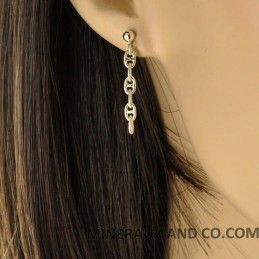 Boucles d'oreilles pendantes grains de café