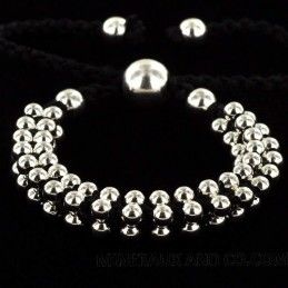 Bracelet perle métallique