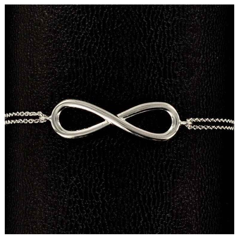 Bracelet grand infini argent 925 millièmes.