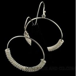 Boucles d'oreilles créoles serpentines