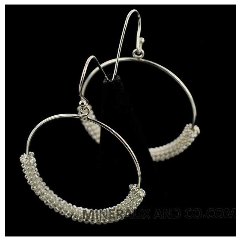 Boucles d'oreilles créoles serpentines