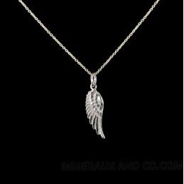 Pendentif aile d'ange argent 925.