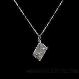 Collier enveloppe argent 925