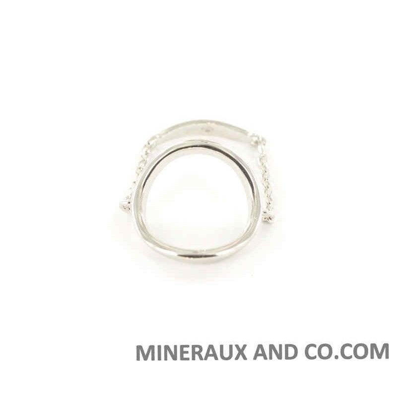 Bague chaîne cercle argent 925.