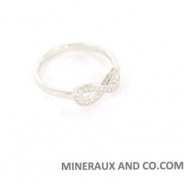 Bague infini et zircons