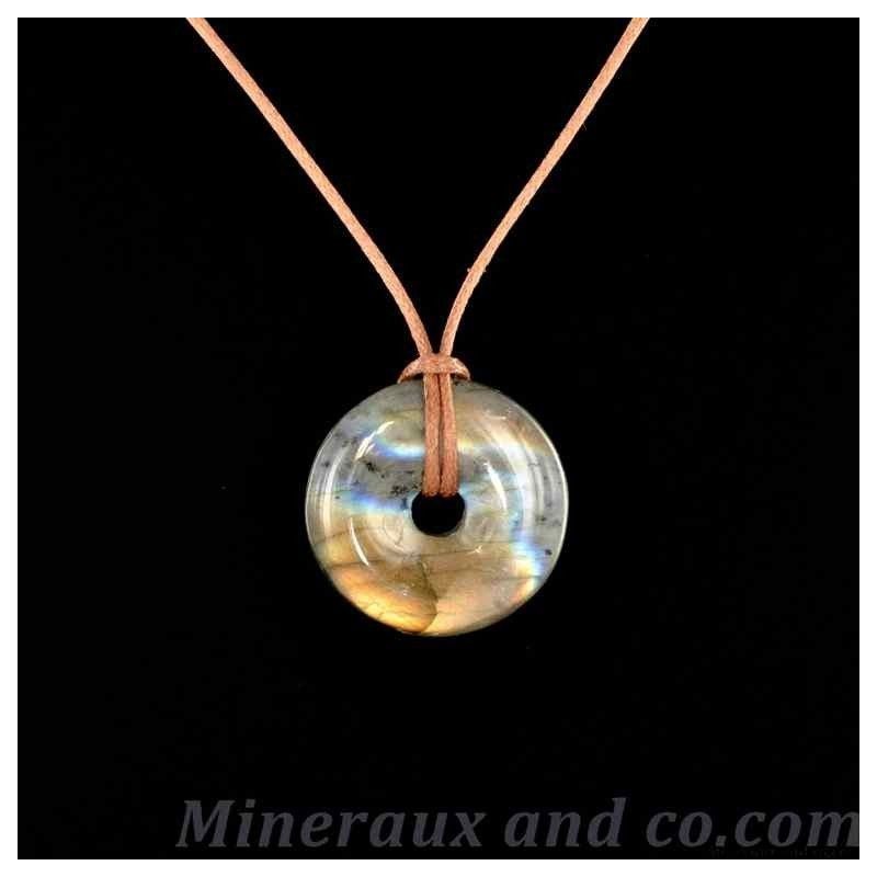 Pendentif donuts labradorite. Pendentif donuts labradorite.