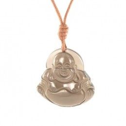 Bouddha obsidienne transparente.