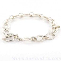 Bracelet argent 925 maille ovale.