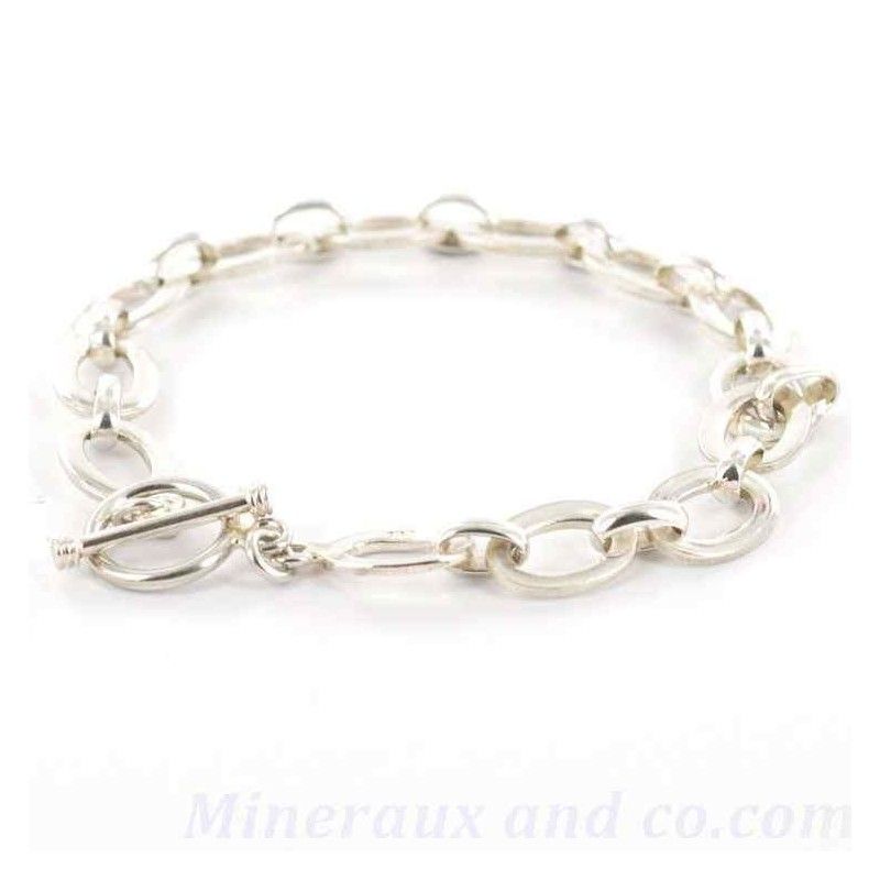 Bracelet argent 925 maille ovale.