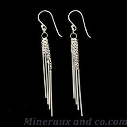 Boucles d'oreilles légères et tiges argent