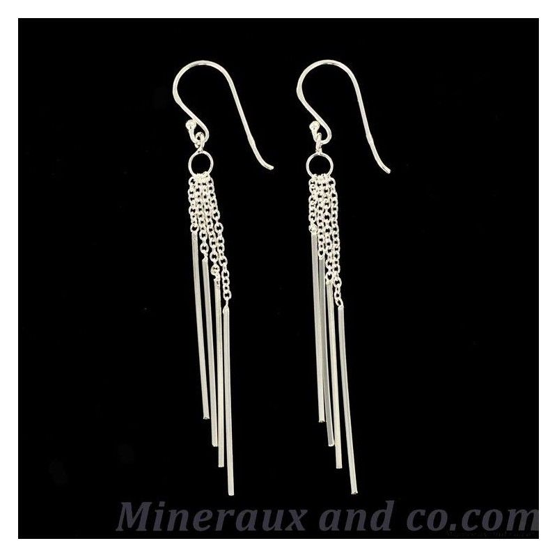 Boucles d'oreilles légères et tiges argent