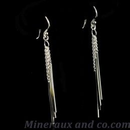 Boucles d'oreilles légères et tiges argent