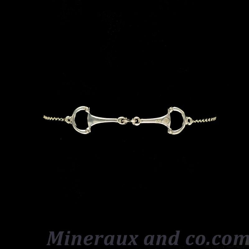 Bracelet maille mors de cheval argent. Bracelet maille mors de cheval argent.