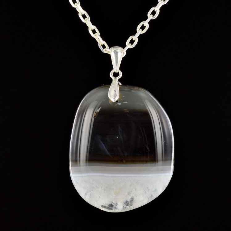 Pendentif Argent 925 Janice Girardi Avec Calcédoine, Améthyste Et Perle - Chaîne 44,5 Cm