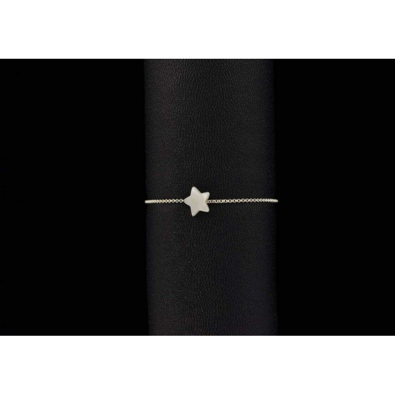 Bracelet En Argent 925 Avec Nacre Et Perles Naturelles - Réf MP2056 - Occasion