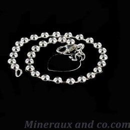 Bracelet chaîne boule argent 925.