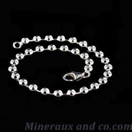 Bracelet chaîne boule argent 925.