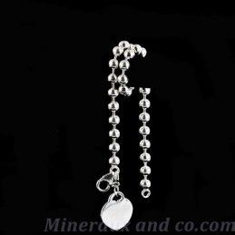 Bracelet chaîne boule argent 925.