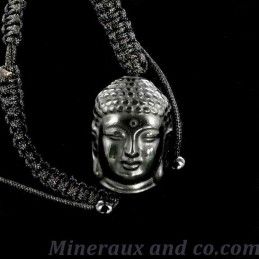 Bracelet bouddha obsidienne oeil céleste.