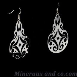 Fines boucles d'oreilles silver