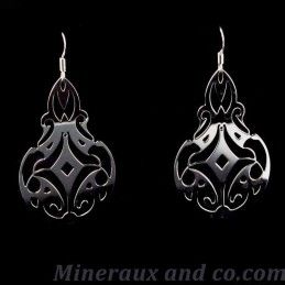 Fines boucles d'oreilles silver