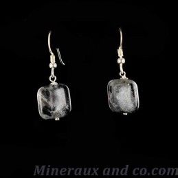 Boucles d'oreilles labradorite et argent