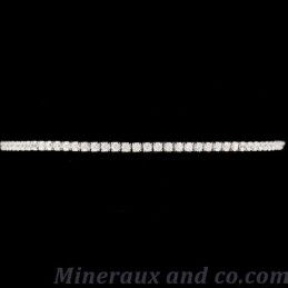 Bracelet serpentine zircon transparent