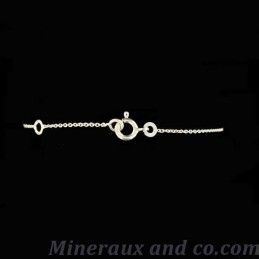 Bracelet argent 925 et cabochon en agate dendrite.