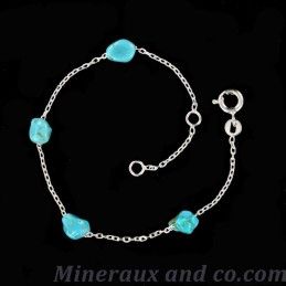 Bracelet turquoise et argent