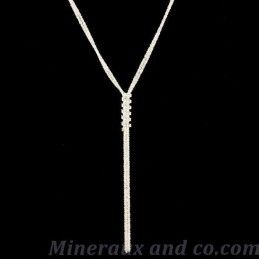 Collier chaînettes brillantes argent 925