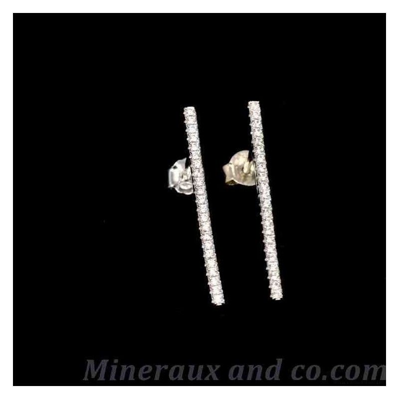 Boucles barrettes fines argent Boucles barrettes fines argent