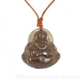 Bouddha obsidienne transparente.