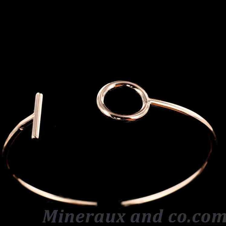 Bracelet Barre Texturé Et Cerclé En Zircon - Argent 925 Plaqué Or 18K | Style Chaîne | Taille 7.25